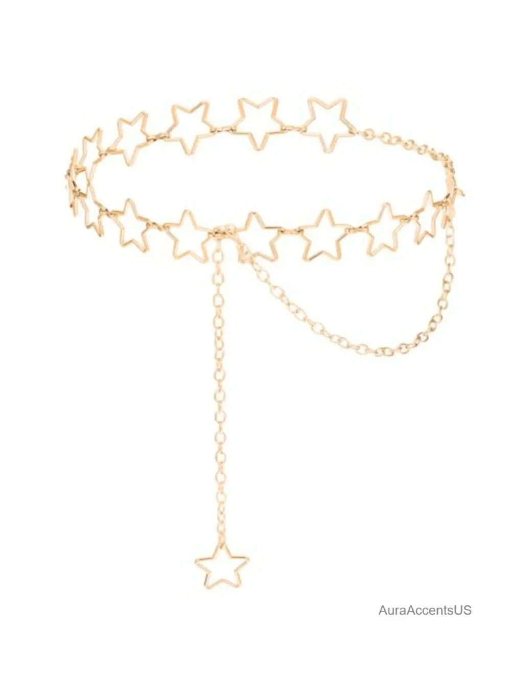 Adjustable Star Waist Chain Belt Stainless Steel Body Chain Women